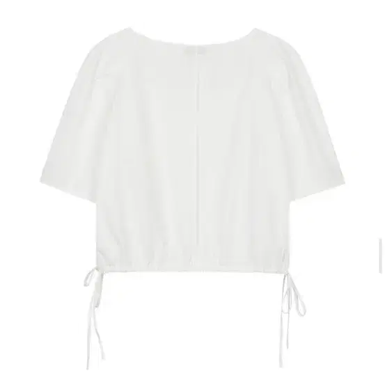 레이브 블라우스 Diamond Neck Blouse in White VW