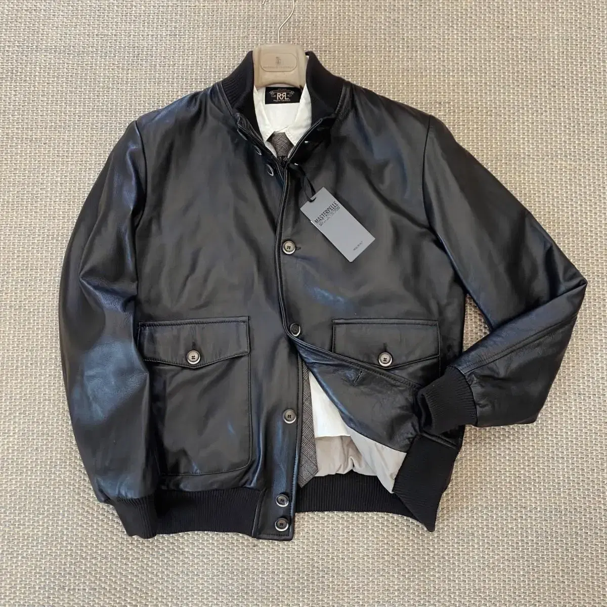 Masterpelle Italian top grain A-1 nappa leather jacket bloomers