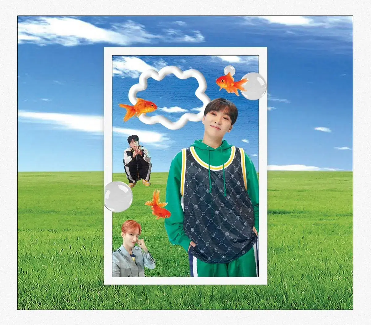 Seventeen Bu Seok-soon seungkwan Retro postcard unofficial goods Merchandise