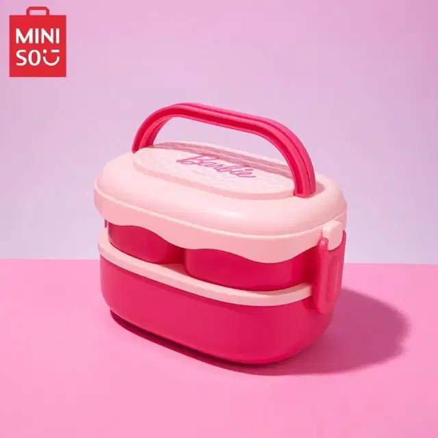 miniso 바비 콜라보 도시락통 텀블러 수저 키체인 파우치 슬리퍼