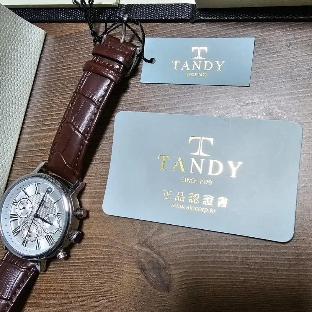 TANDY DIA-1901 텐디 정품 크로노 다이아시계 미사용