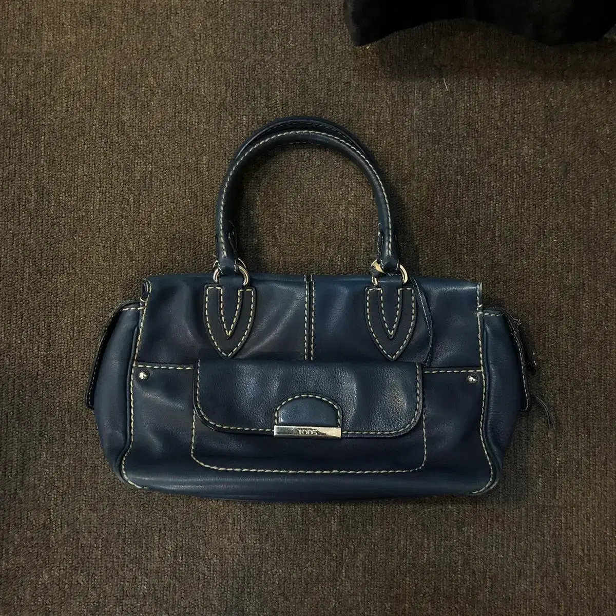 Vintage TOD'S foreboding  blue leather