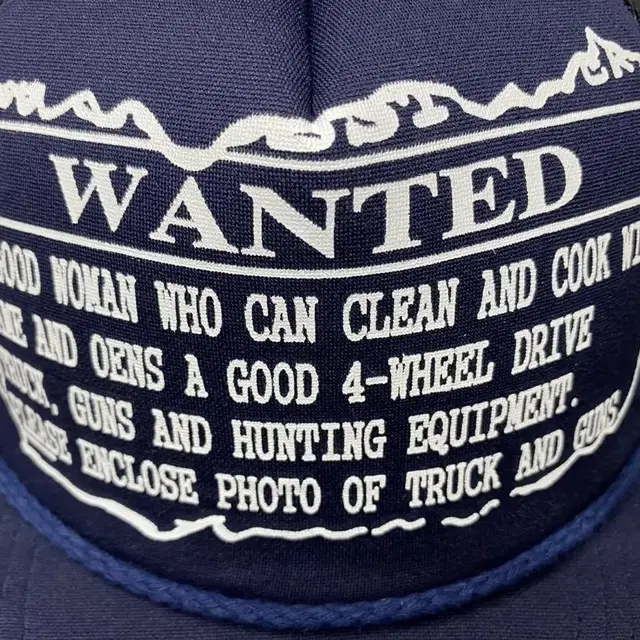 WANTED vintage trucker cap