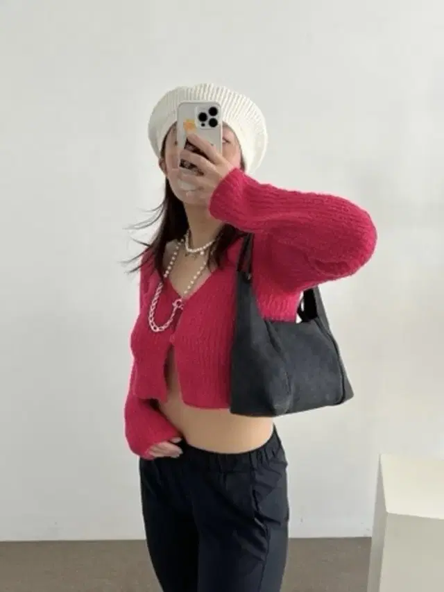 ZARA 자라 크롭 KNIT 셔닐 카디건