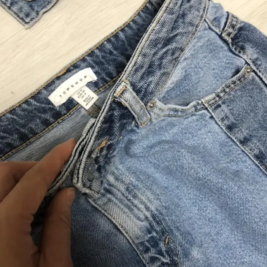 TOPSHOP denim set up 55 탑샵 투피스 셋업 청자켓 데