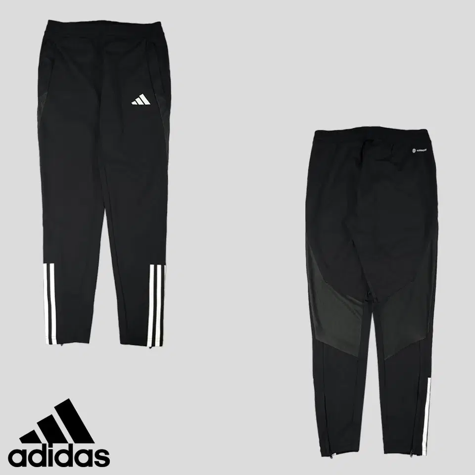 Adidas Black White Half-Three-Wire Aeroready TIRO23 Functional Banded Jogger Pants