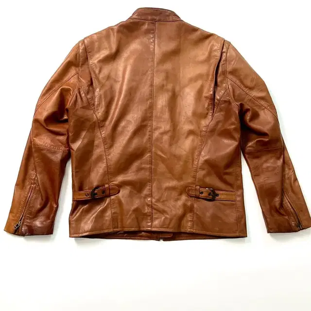 vintage brown leather single rider