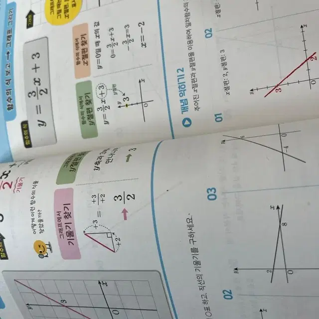 일차함수 개념이 먼저다 중등문제집 수학문제집 새상품