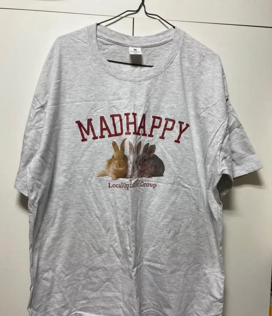 Madhappy 브랜드 토끼 티셔츠