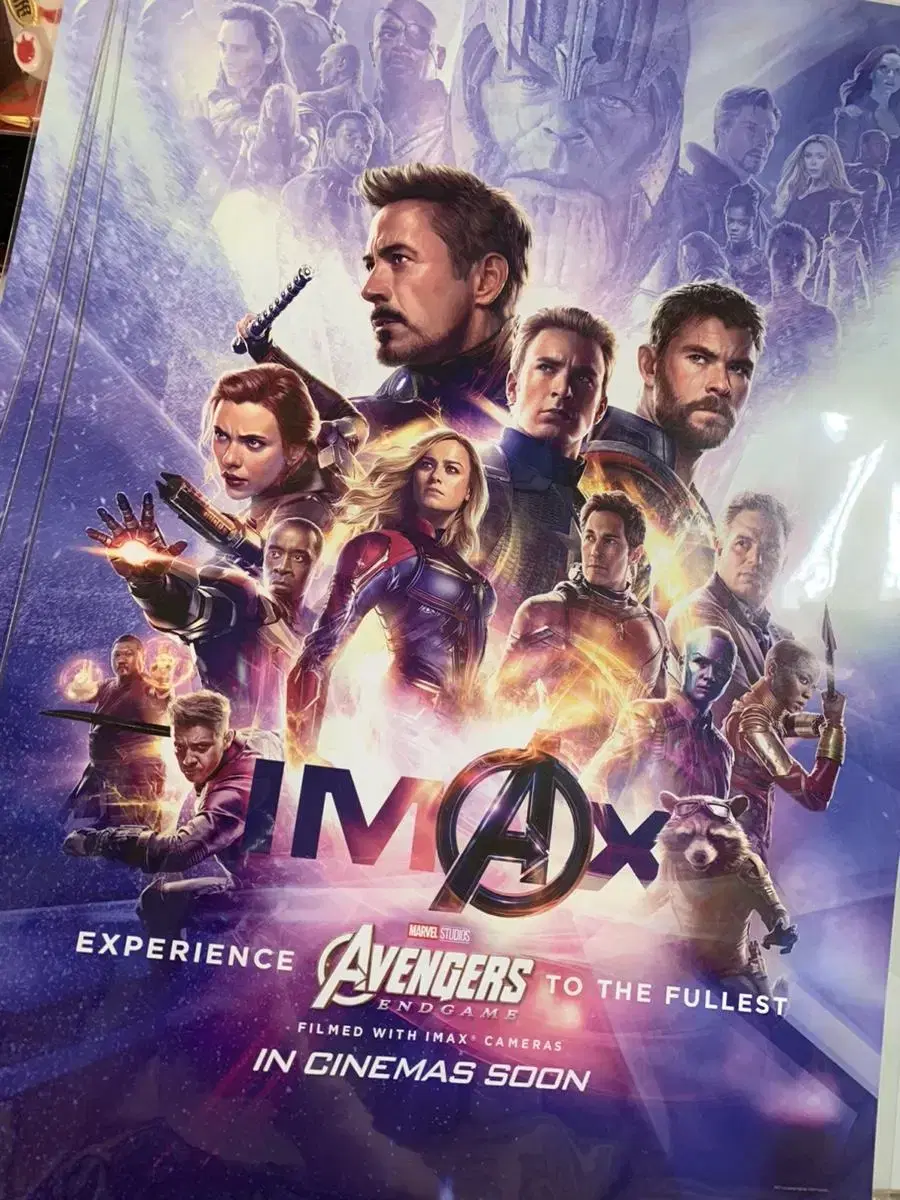 Avengers Endgame Imax pre-order benefit poster A3