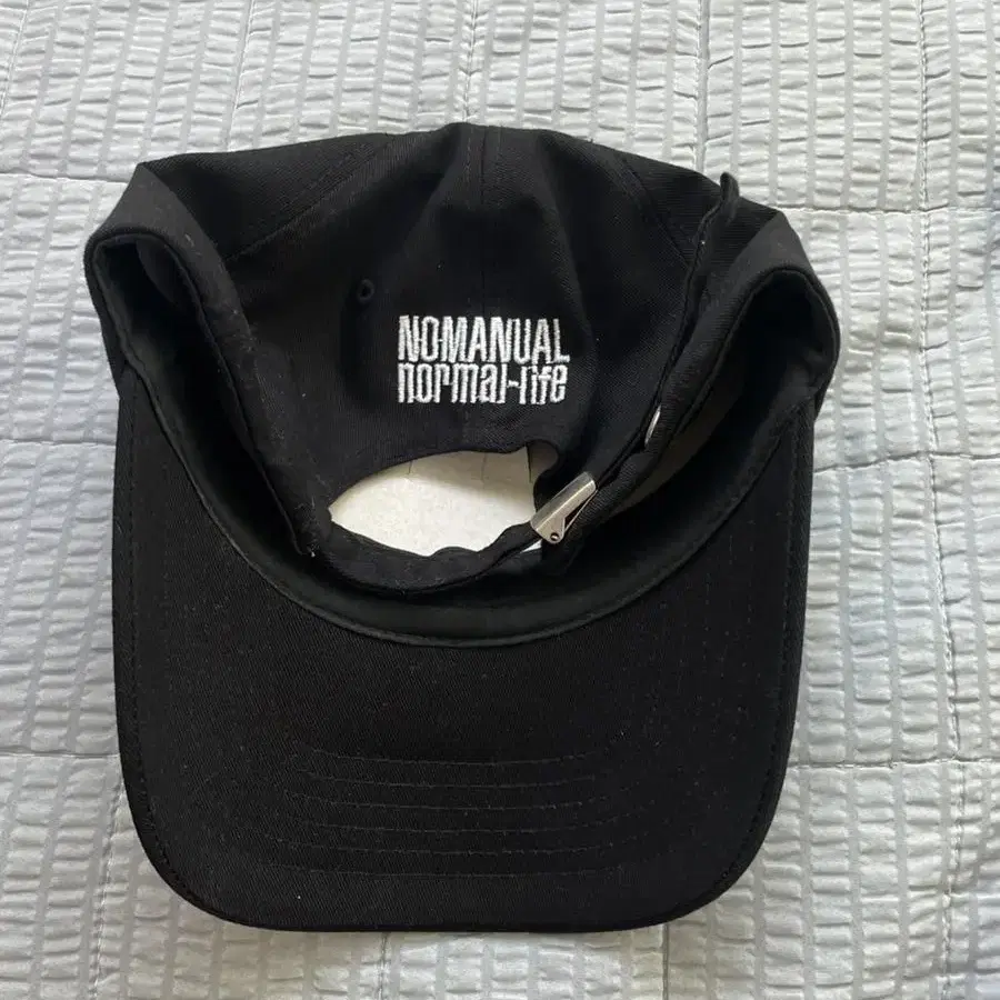 노매뉴얼 NM HOUSE BALL CAP 블랙 판매합니다