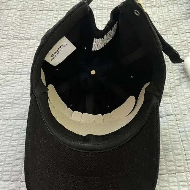 노매뉴얼 NM HOUSE BALL CAP 블랙 판매합니다