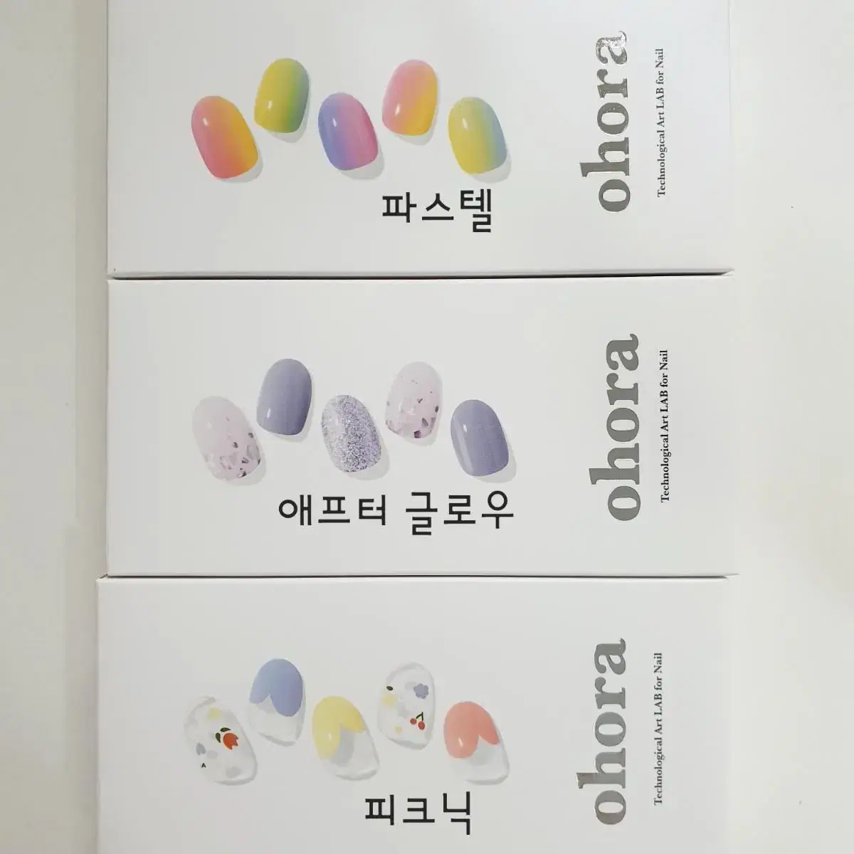 오호라 젤네일 루나 밀크로즈 헤이미쉬 파스텔 레드 글리터 베이지 미사용