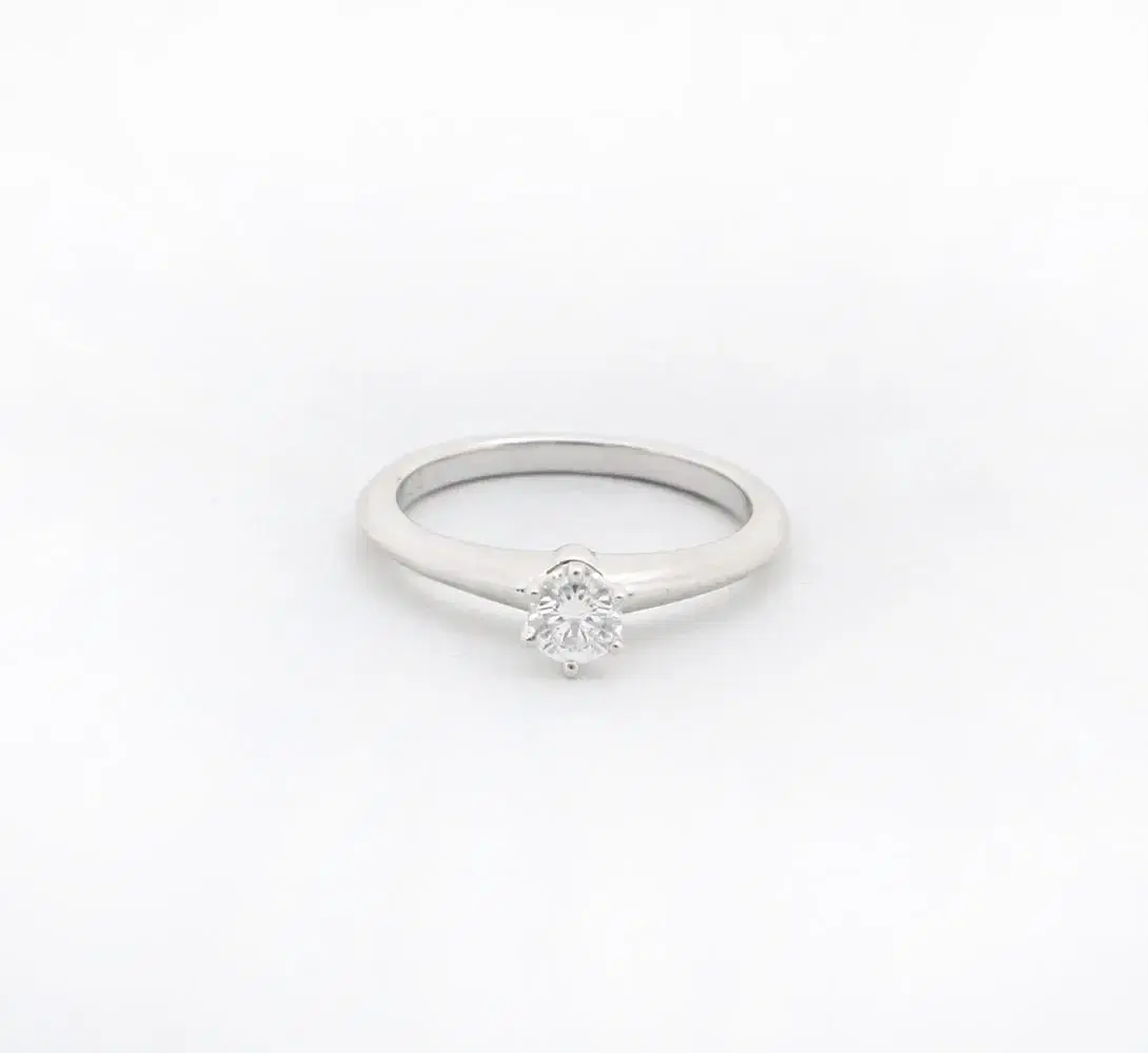 티파니 PT950 0.25CT 솔리테어 다이아 웨딩 링 8.5호