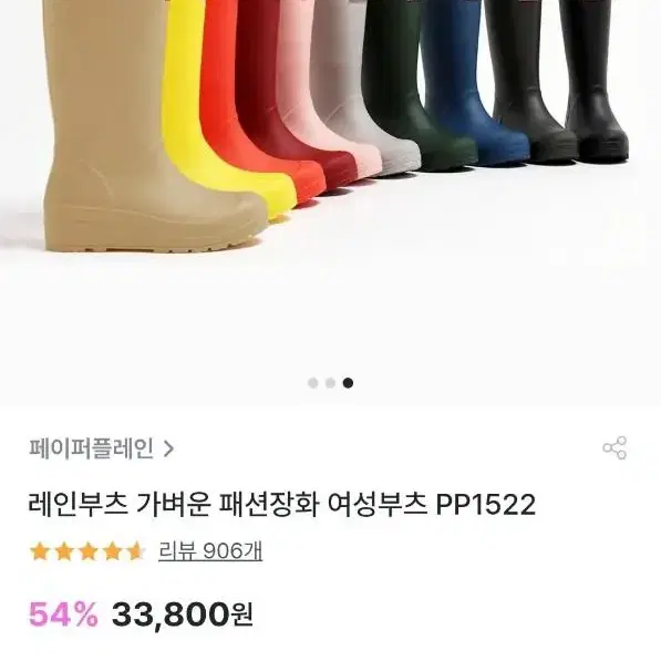 페이퍼플레인 레인부츠