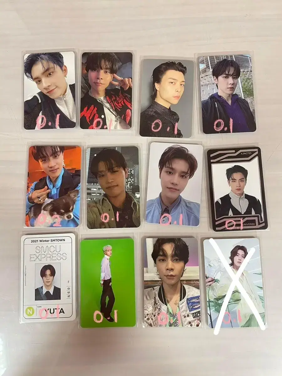 NCT Photocard wts (Xiao Jin johnny taeil yuta jungwoo Kun)