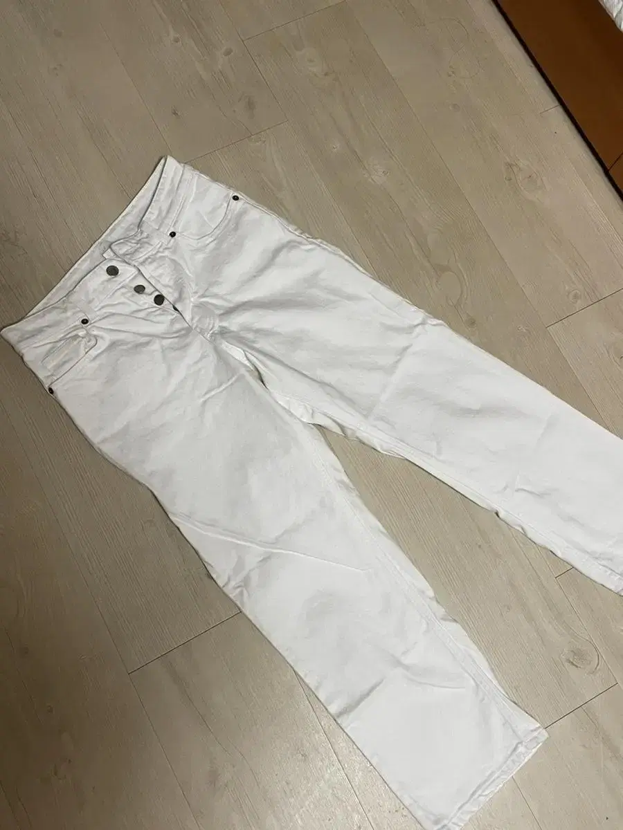 Free shipping on H&M white straight pants