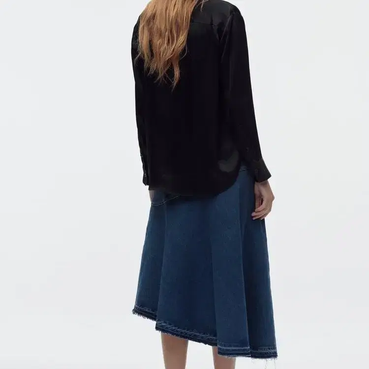 zara 자라 ZW THE DENIM SKIRT 데님 미디 스커트 새상품