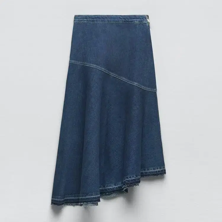 zara 자라 ZW THE DENIM SKIRT 데님 미디 스커트 새상품