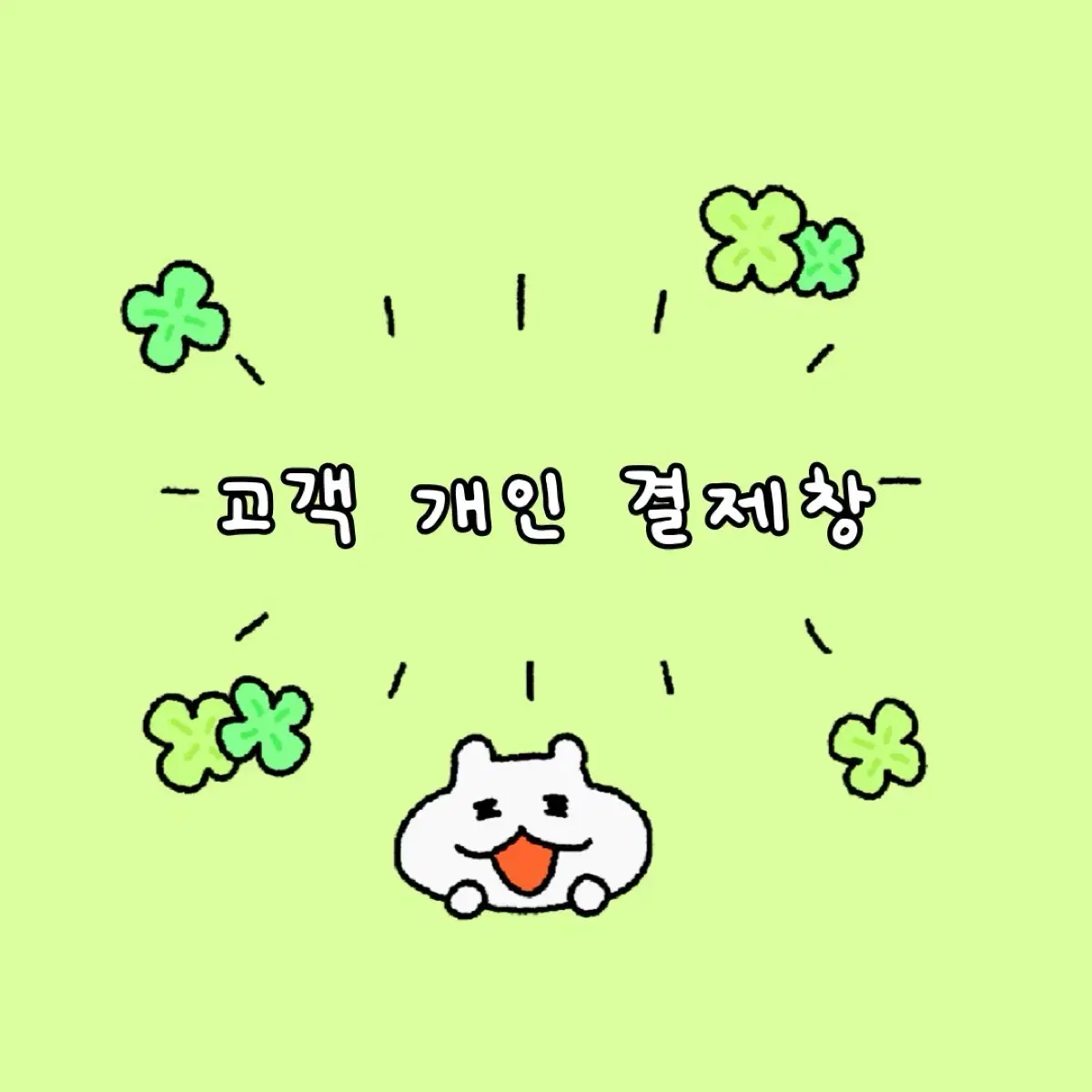 고객 개인 결제창(안전결제 원하시는분들)