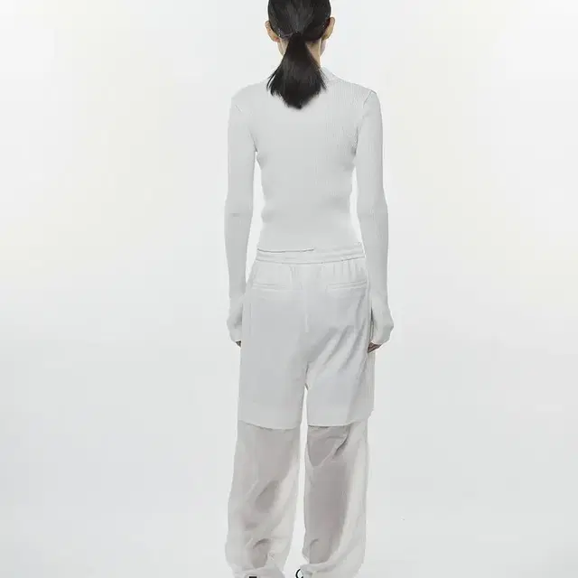 [샵아모멘토]SHEER LAYERED PANTS /white-s size