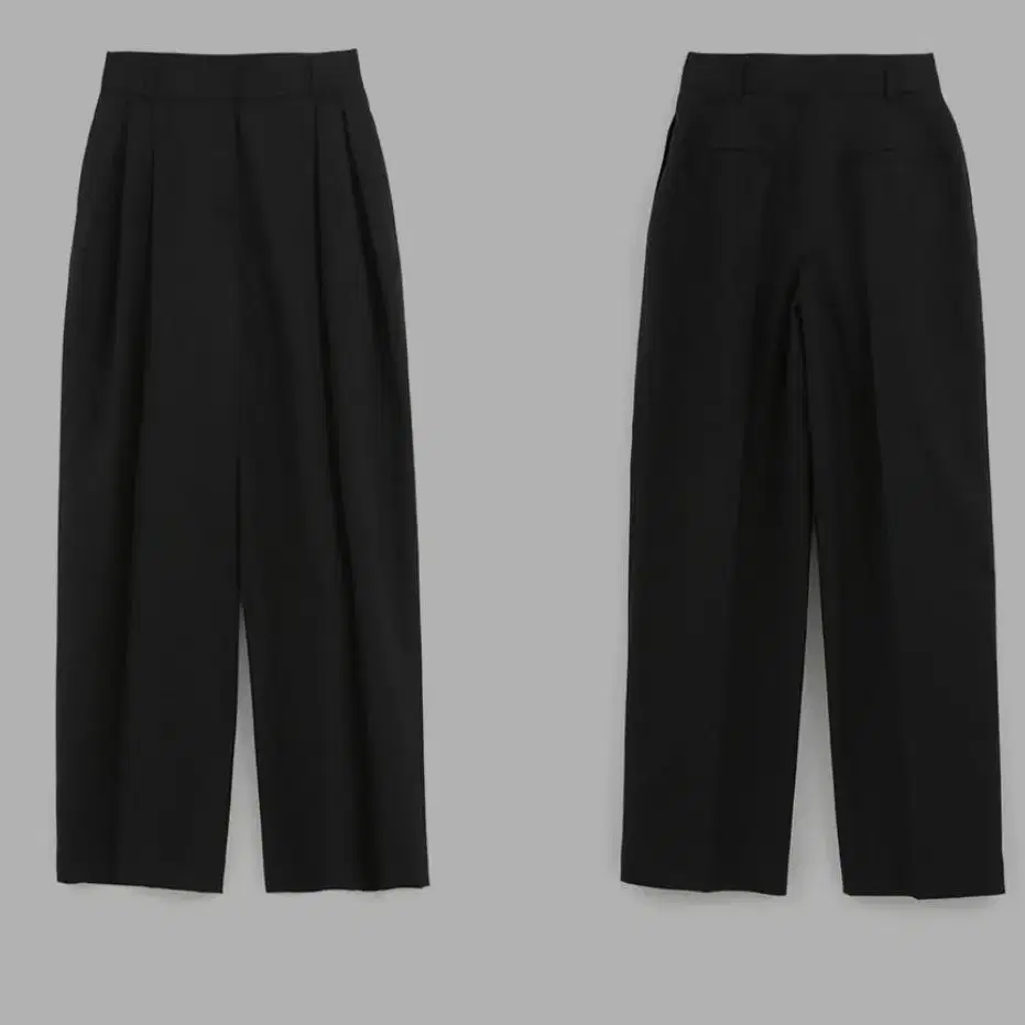 마조네 슬랙스 블랙 WIDE PANTS_BLACK