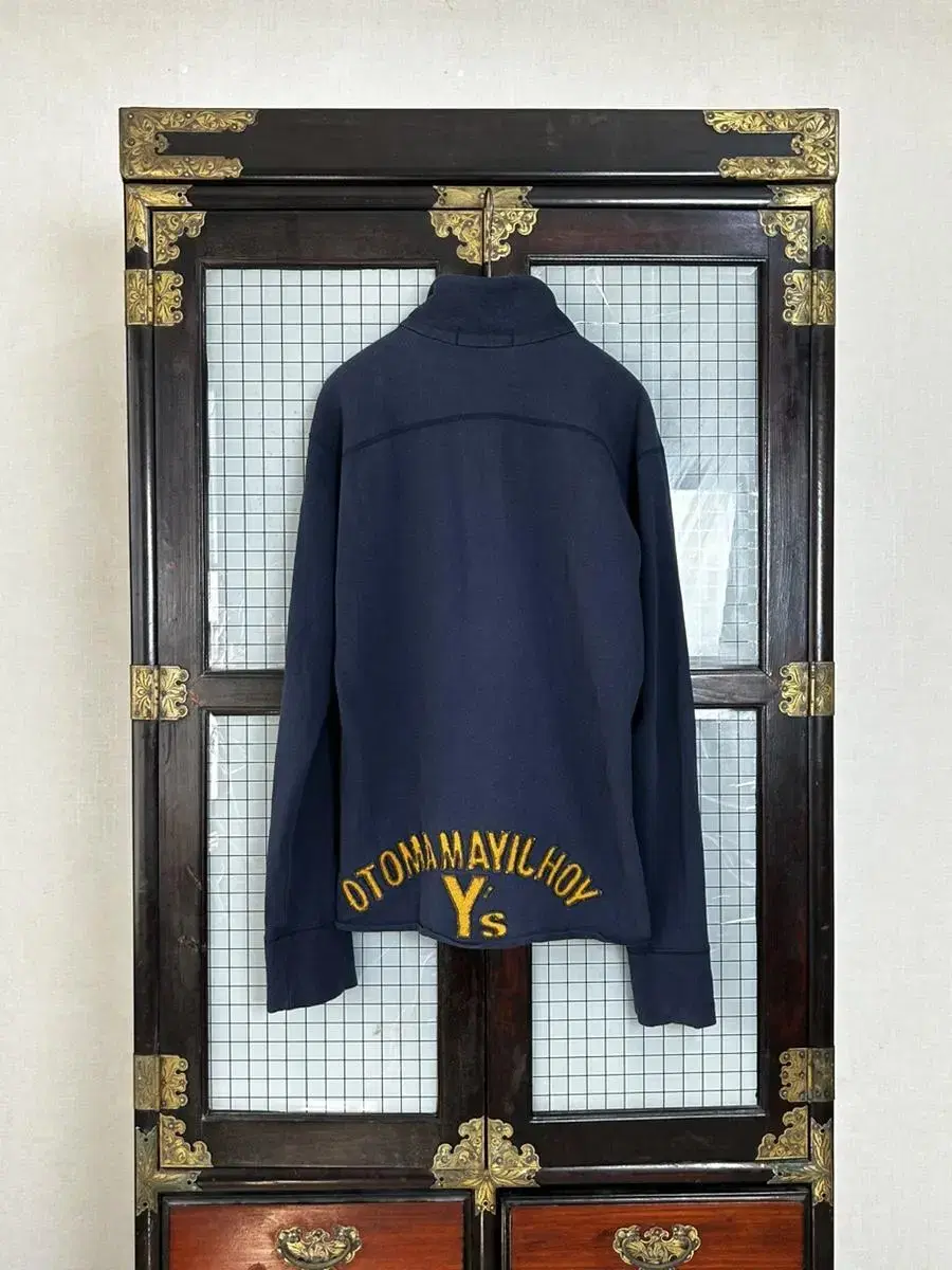 Yohji Yamamoto Ys High Neck Back Logo Sweatshirt