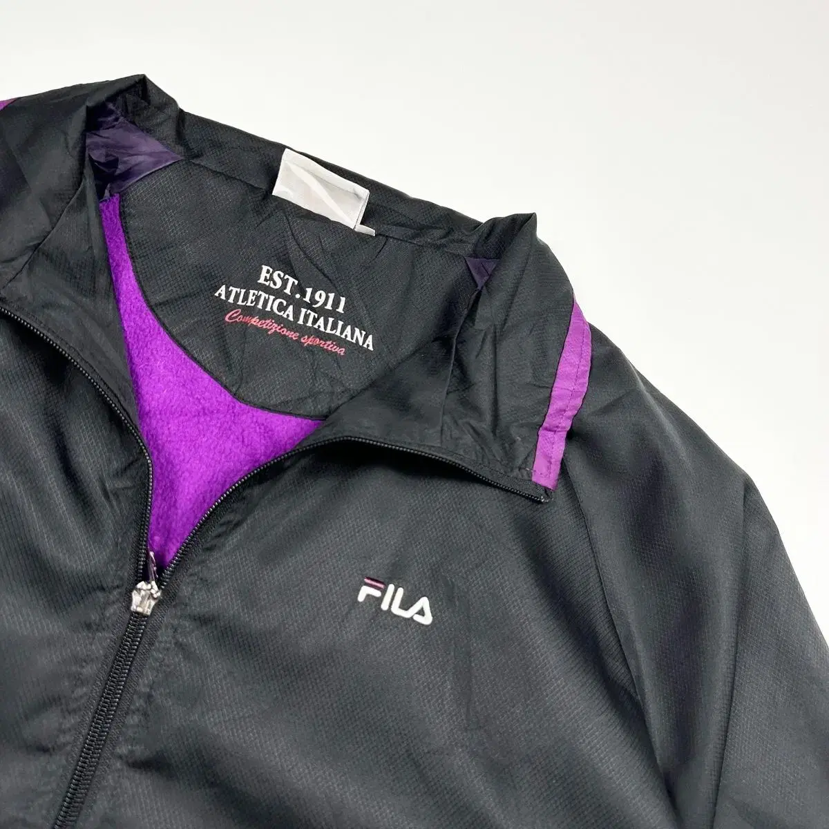 FILA 휠라 스몰로고 올드 박시 바람막이 자켓 (2XL)