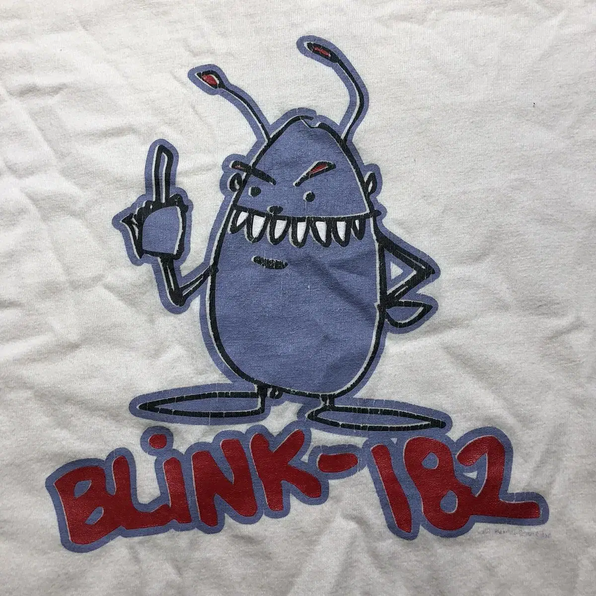 빈티지 블링크182 blink-182 베이비 크롭 반팔티 티셔츠 밴드티