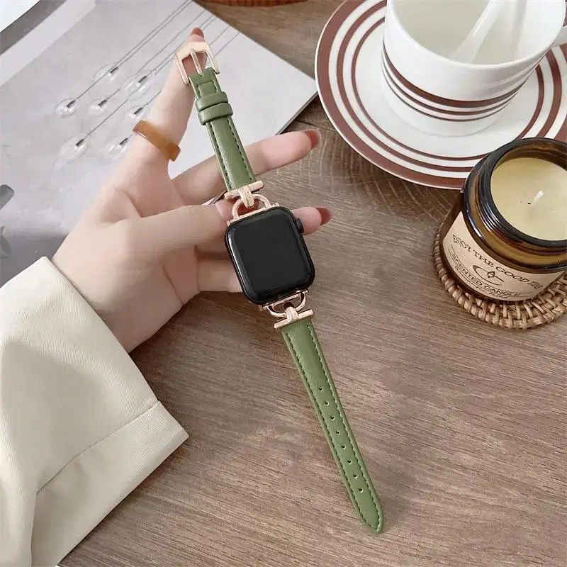 AppleWatch 메탈 레더 스트랩