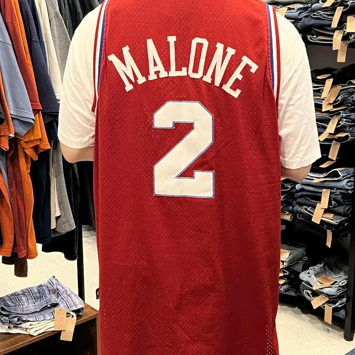 00's No.2 MALONE 리복 NBA 필라델피아 농구 저지