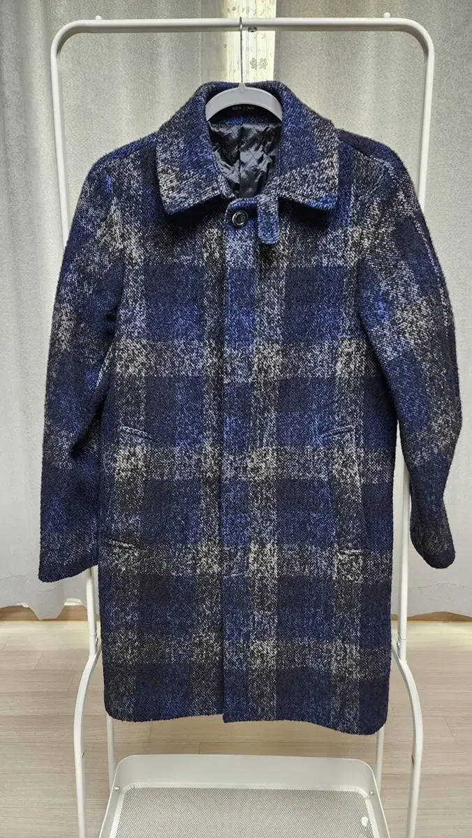 Men's Wool Check Coat