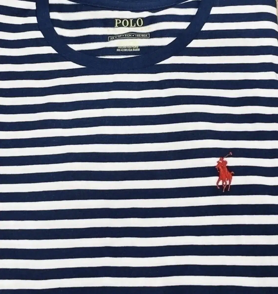 Polo Stripe T-Shirt Navy