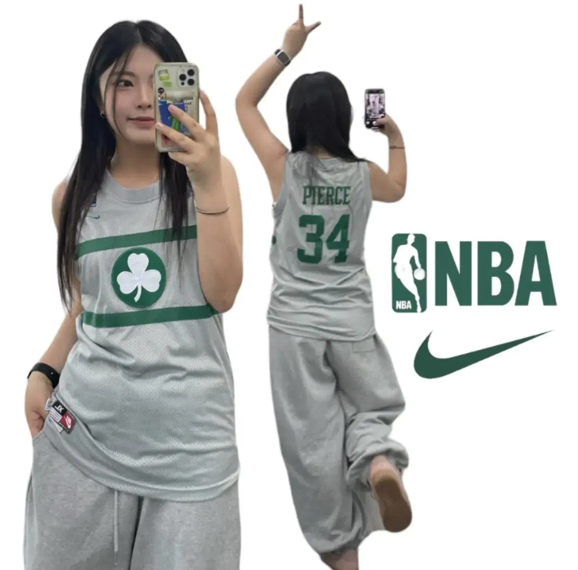 나이키 nba 90s 그레이 농구 유니폼 하이리티 빈티지 나시