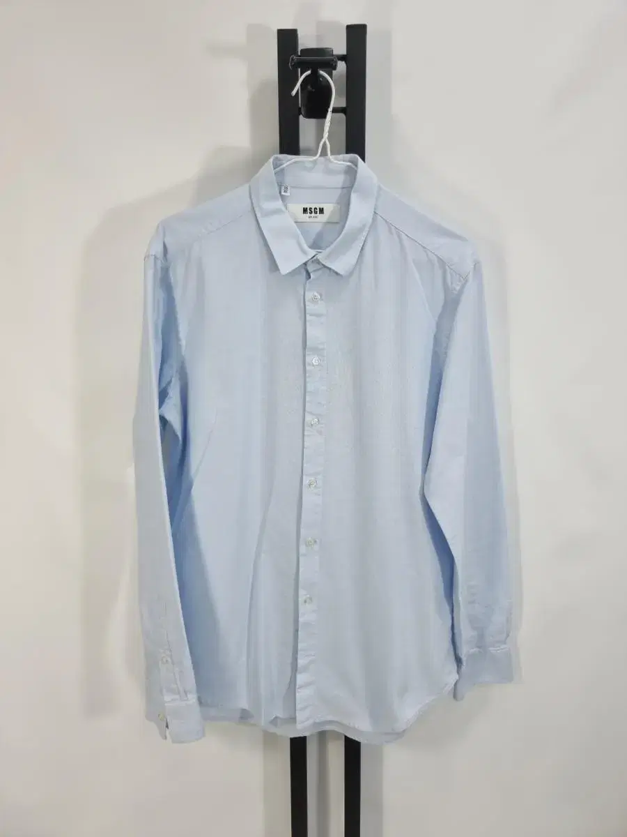 MSGM Shirt Solid Light Blue Oxford Southern 41