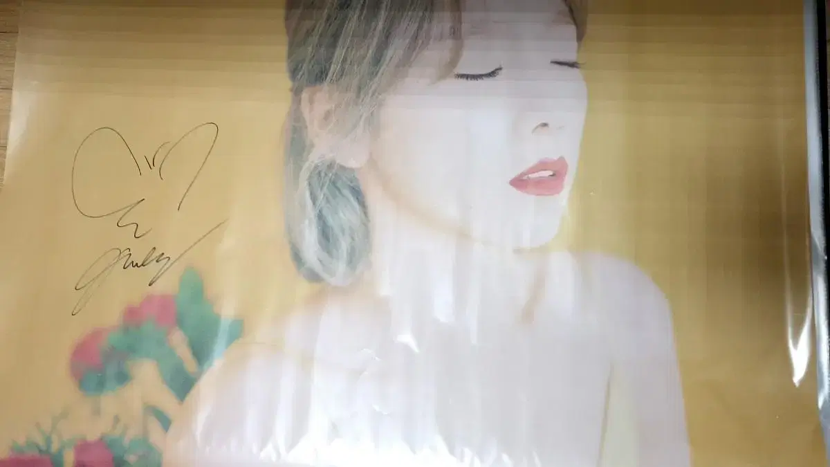 Girls Generation taeyeon sign signature poster Girls generation