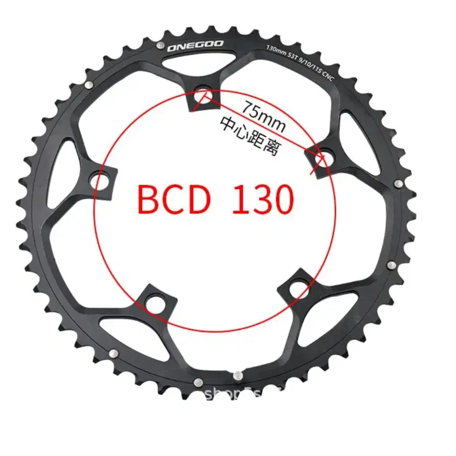 자전거체인링 130BCD  39T/53T