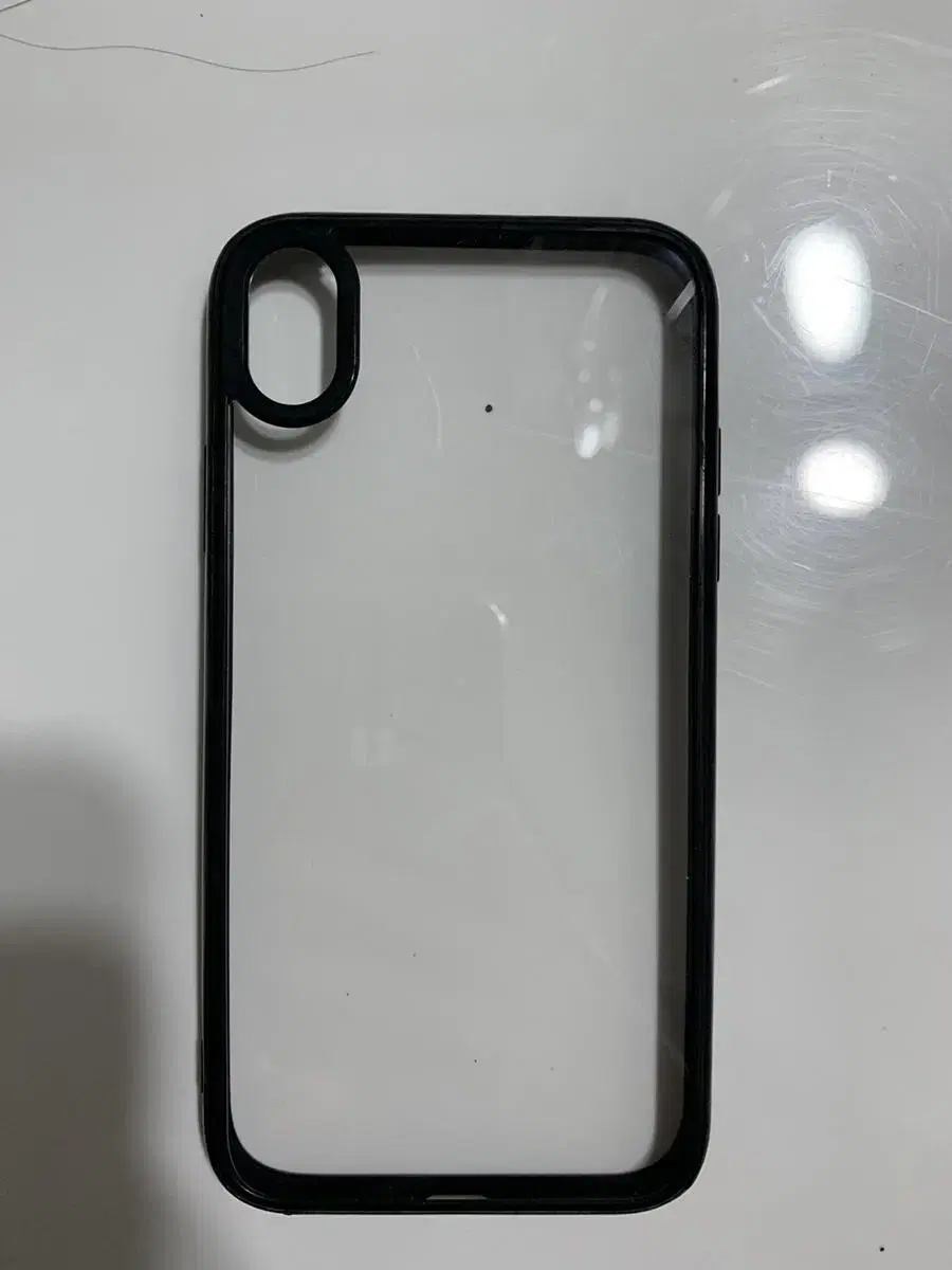 iPhone XR Black Border Clear Case