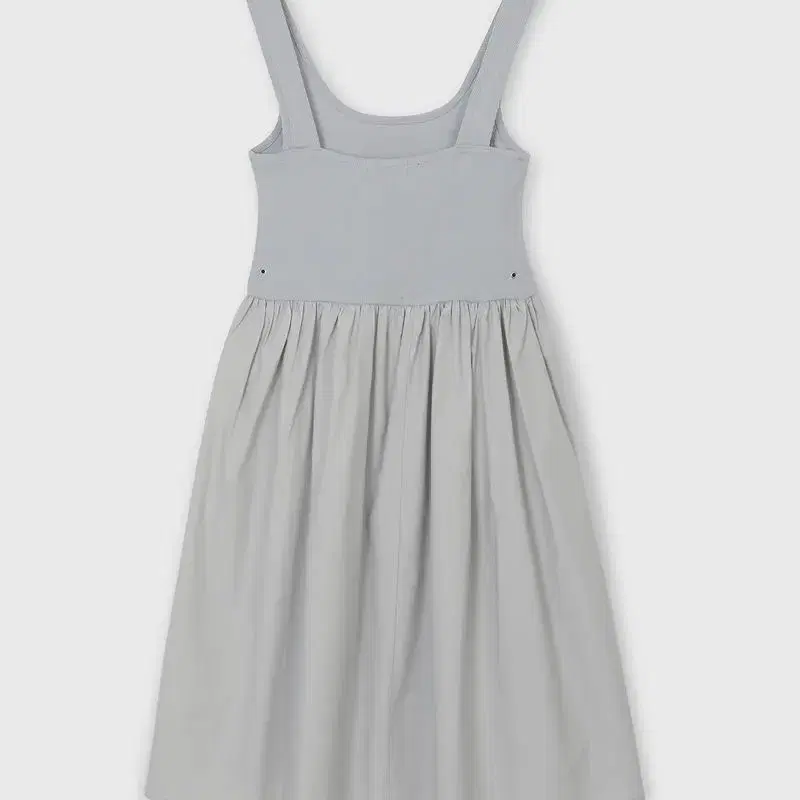 포티 poti eyelet mixed dress (milk grey)