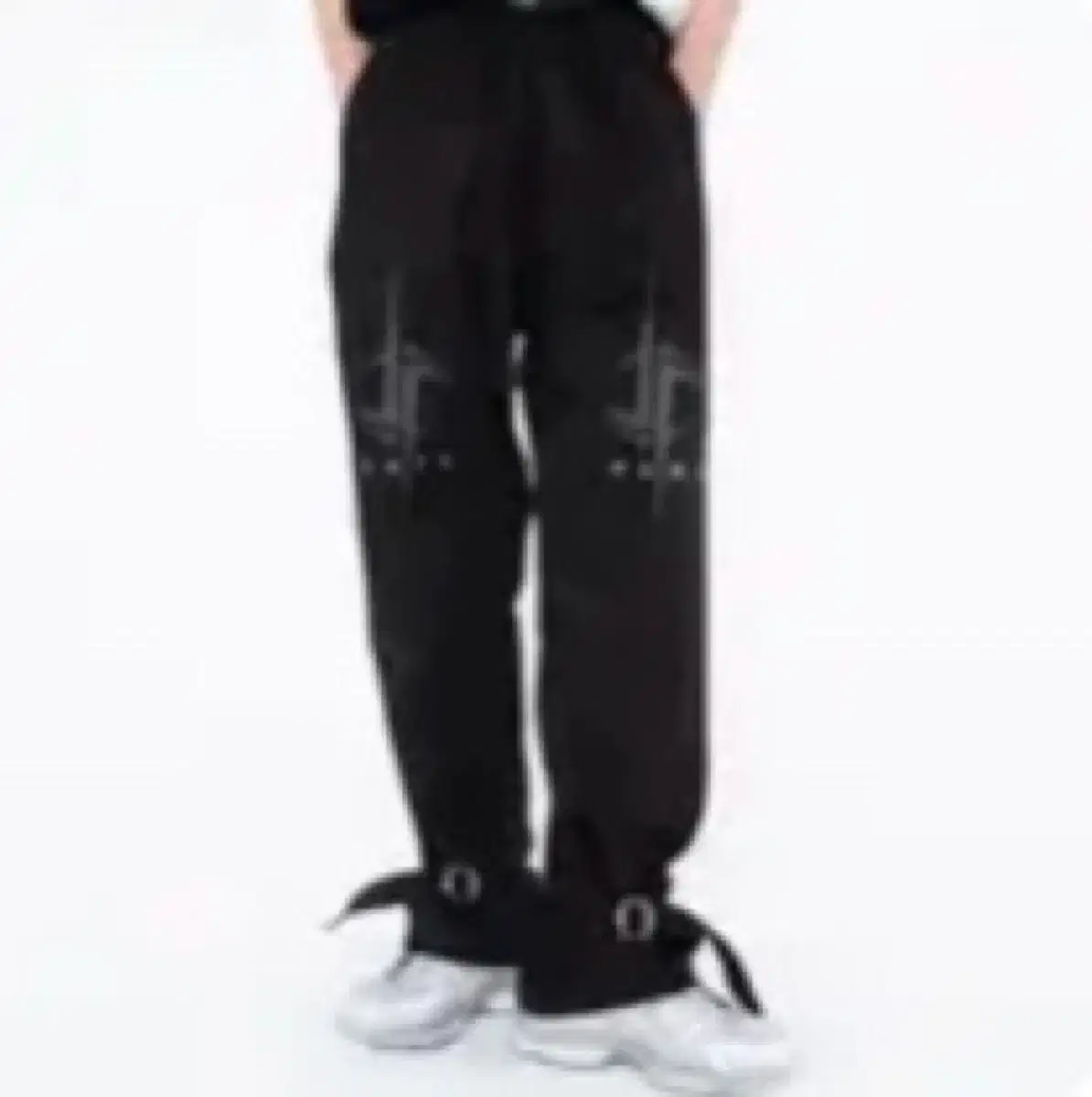 setupexe Black Bondage Buckle Pants