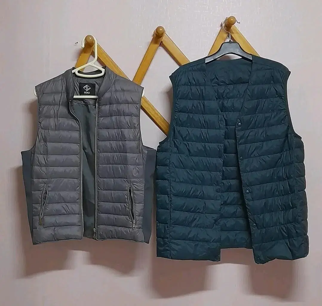 3 padded vests women 66, men 100-110 brands