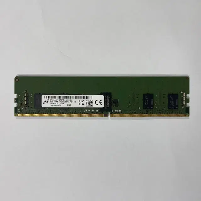 (미사용중고)서버용메모리 8GB 1Rx8 PC4-3200AA-RD1-12