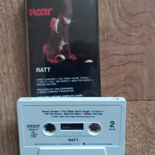 ratt 수입 카세트테이프