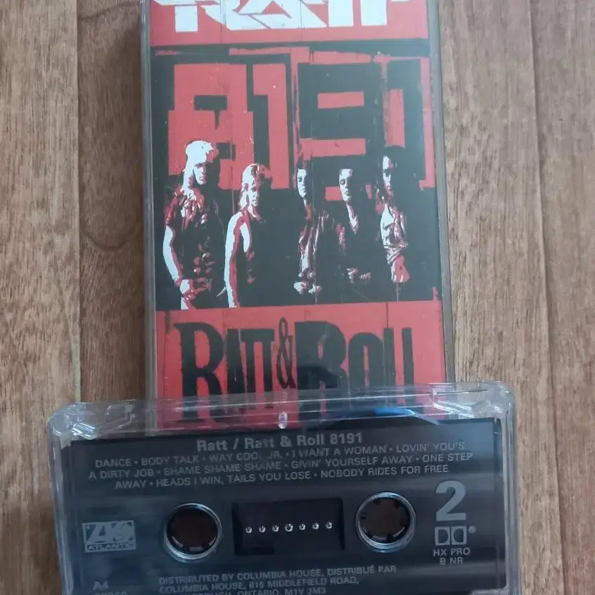 ratt 수입 카세트테이프