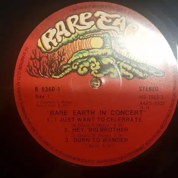 Rare Earth - in concert LP