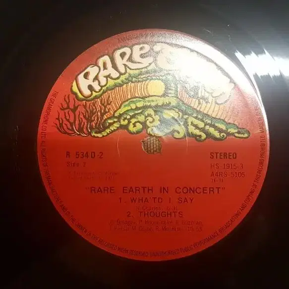 Rare Earth - in concert LP