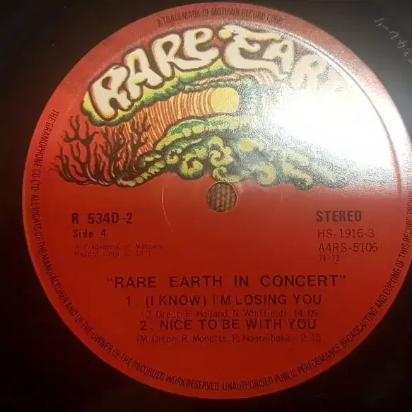 Rare Earth - in concert LP