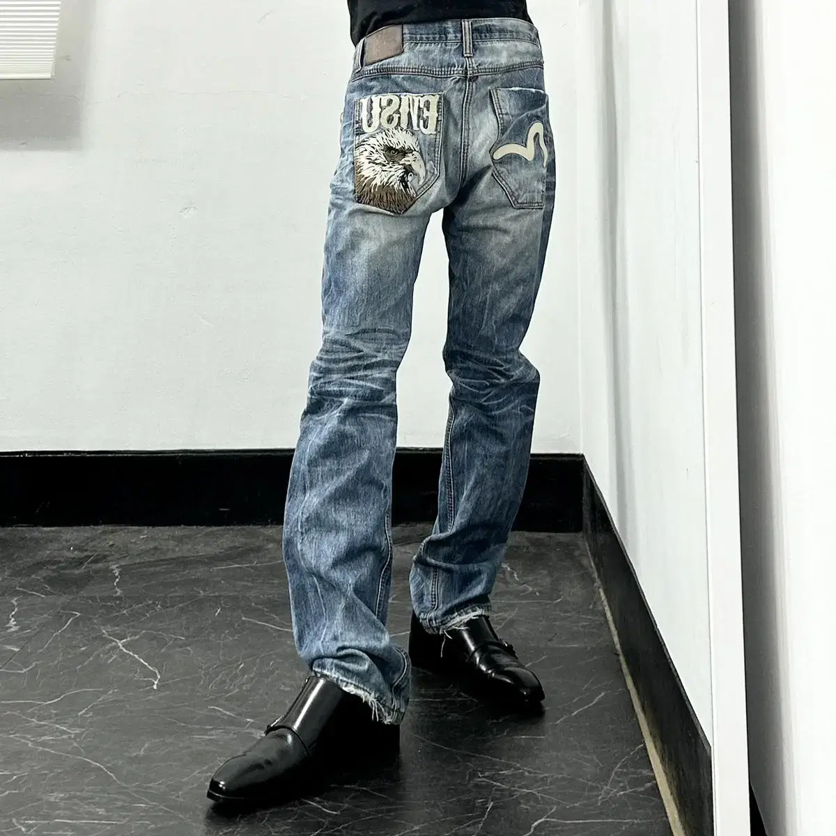 Ebisu Yglobal Washed Western Denim Pants