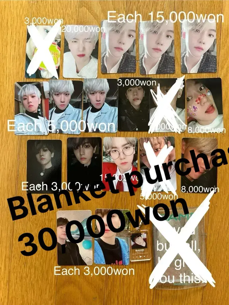 Price drop!!! Takedown!! bulk baekhyun photocard baekhyun exo