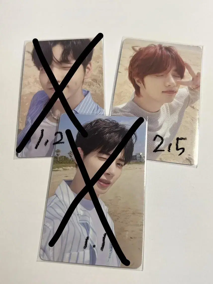 TXT Midsummer Sky Blue version photocard soobin beomgyu Taehyun